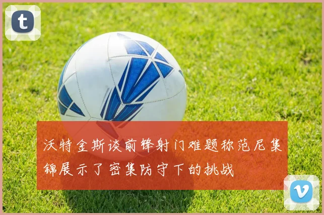 沃特金斯谈前锋射门难题称范尼集锦展示了密集防守下的挑战